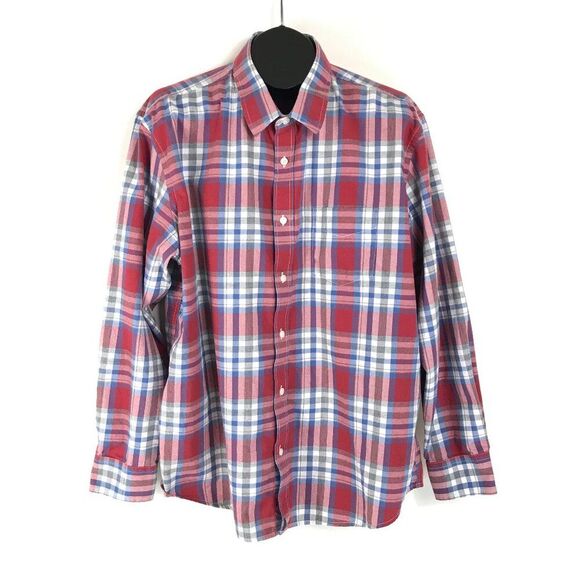 UNTUCKit Plaid Button Up Shirt Men's XXL Long Sleeve 100% Cotton Casual Workwear - Picture 1 of 13